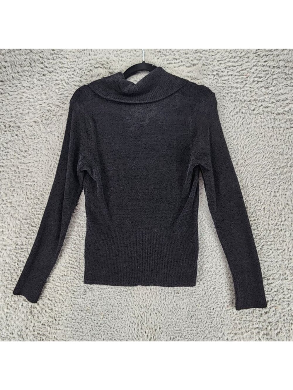 Worthington Sweater Womens Medium Black Long Sleeve Cowl Neck Pullover - Picture 8 of 9